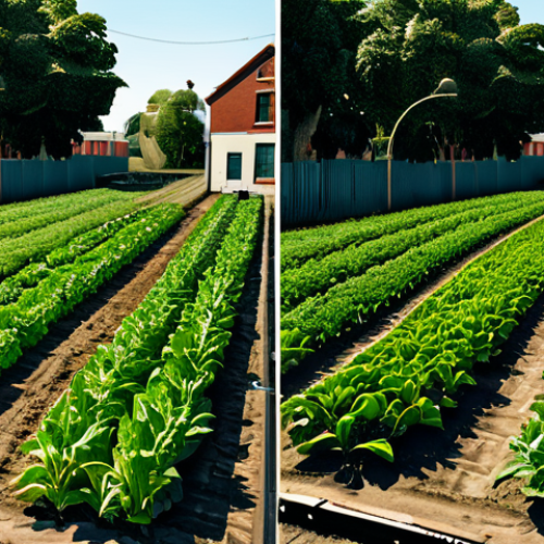 Home 4 Here are two image prompts for Stable Diffusion XL, based on the provided text about urban agriculture: